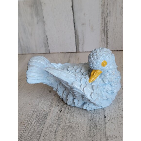 Vintage blue pigeon bird figure decor home unique - Picture 2 of 8